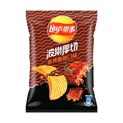 Thick Cut Grilled Ribs Potato Chips, 2.09oz