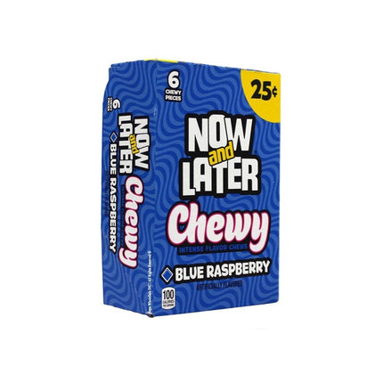Now & Later 24-.93 Oz Chewy Blue Raspberry - SBCDISTRO