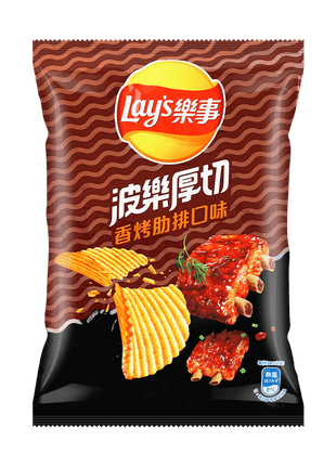 Thick Cut Grilled Ribs Potato Chips, 2.09oz