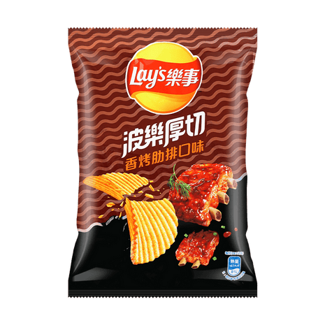 Thick Cut Grilled Ribs Potato Chips, 2.09oz