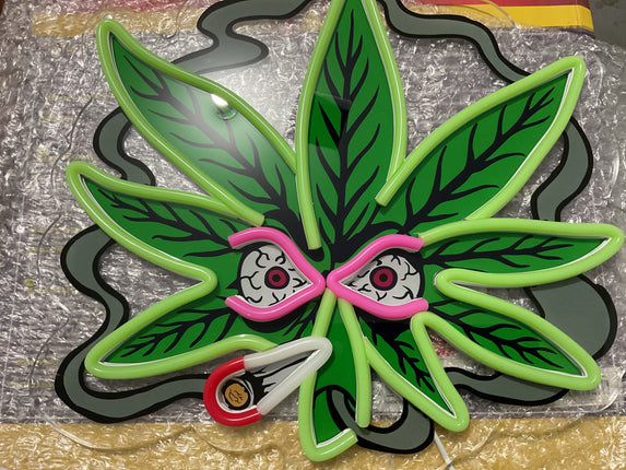 leaf neon light