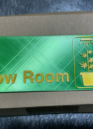 grow room neon sign