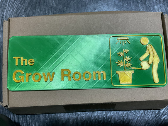 grow room neon sign
