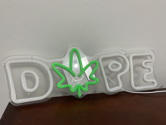 DOPE led neon sign