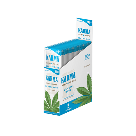 Karma 4 For $0.99 Blazin Blue Hemp Wrap 15 Pack