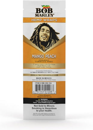 Bob Marley 25Ct Natural Hemp Wraps