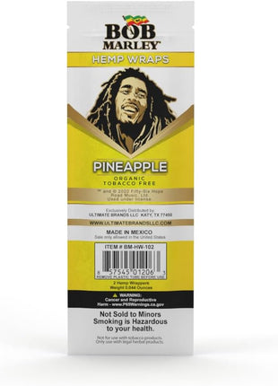 Bob Marley 25Ct Pineapple Hemp Wraps