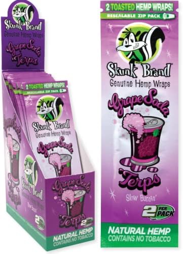 Skunk Hemp Wraps 25-2Pk Grape Soda