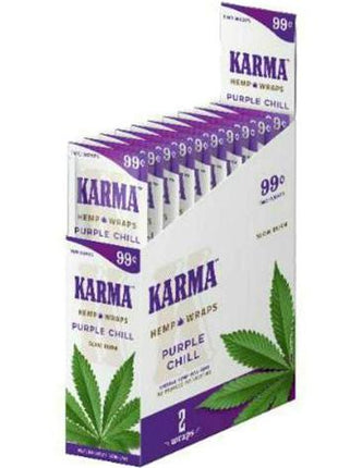 Karma 4 For $0.99 Purple Chill Hemp Wrap 15 Pack