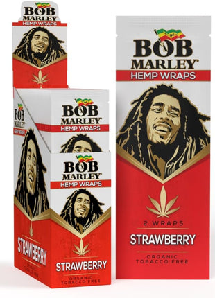 Bob Marley 25Ct Strawberry Hemp Wraps