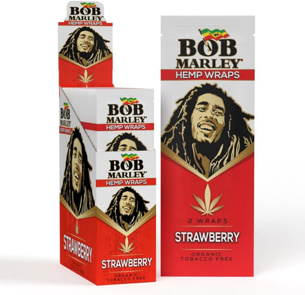 Bob Marley 25Ct Strawberry Hemp Wraps