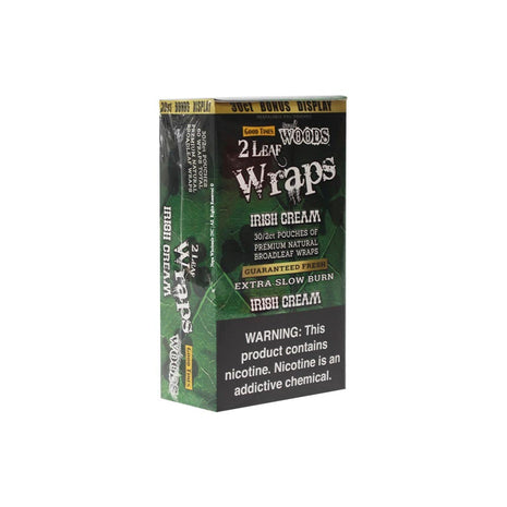 Sweet Woods 2-30CT Wraps Irish Cream