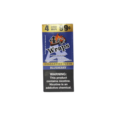 Blueberry Cigar Wraps | 4 K’s Blueberry Wraps | SBCDISTRO