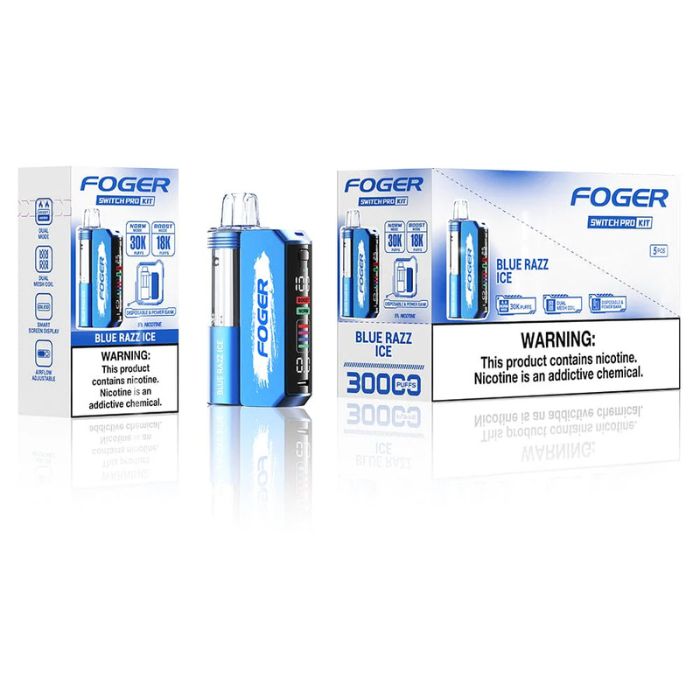 FOGER SWITCH PRO 30K PUFFS 5% NIC 19ML DISPOSABLE POD 5CT/DISPLAY