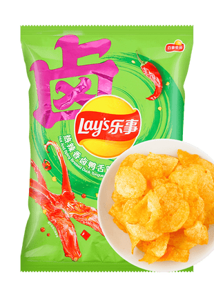Lay's Potato Chips(Hot & Spicy Braised Artificial Duck Tongue Fla)