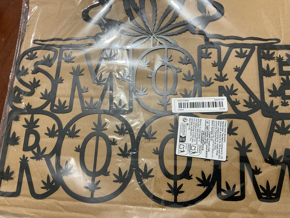 smoke room metal wall art
