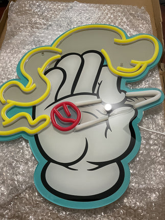 anime hand neon led sign