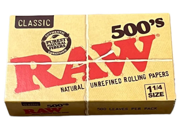 Raw 500 Leaves 1 1/4 (20ct)