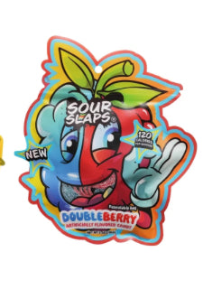 Sour Slaps 1-Pack Flavored Sour Candy Belts - Deliciously Sour, Fresh & Chewy, Extreme Sour Kick, Vegetarian, Choose From 8 Mouth Watering Flavors