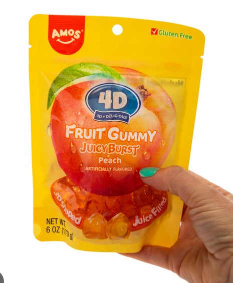 AMOS 4D Gummy Filled Fruit Candy