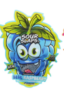 Sour Slaps 1-Pack Flavored Sour Candy Belts - Deliciously Sour, Fresh & Chewy, Extreme Sour Kick, Vegetarian, Choose From 8 Mouth Watering Flavors
