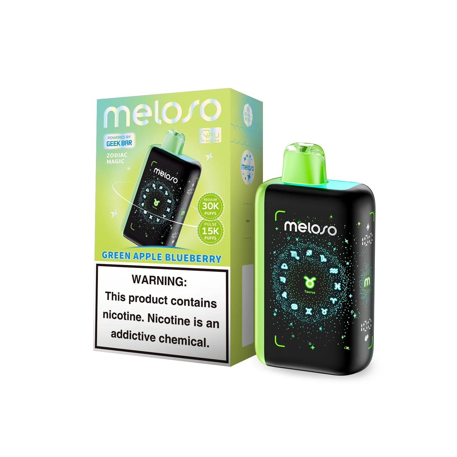 GEEK BAR MELOSO BAR 30K PUFFS 5% NIC 18ML DISPOSABLE 5CT/DISPLAY