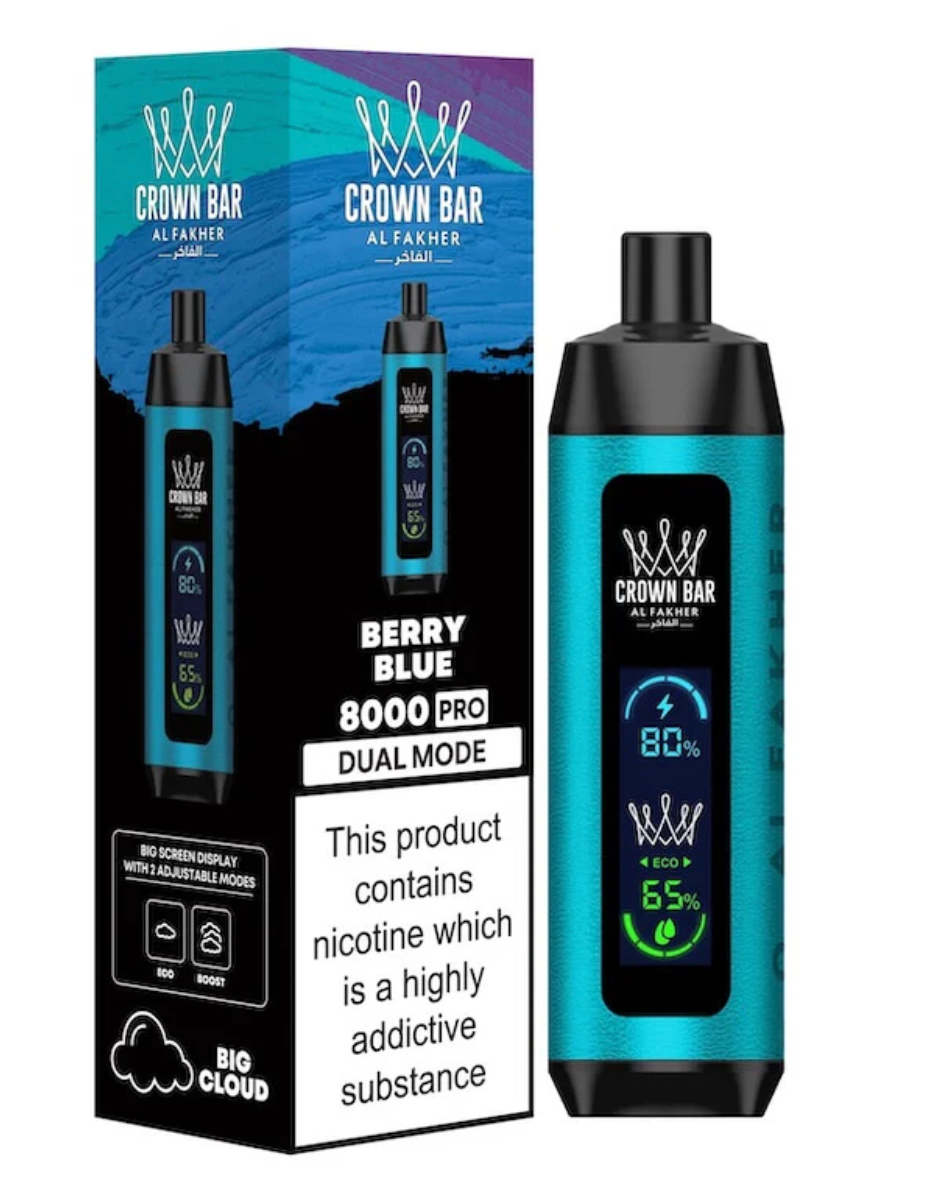 Al Fakher Crown Bar  Disposable Vape – 12k Puffs | Rechargeable | 18ml | .5% Nicotine