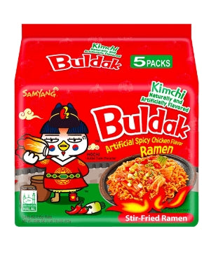 Buldak Kimchi Hot Chicken Flavored Stir-Fried Noodles
