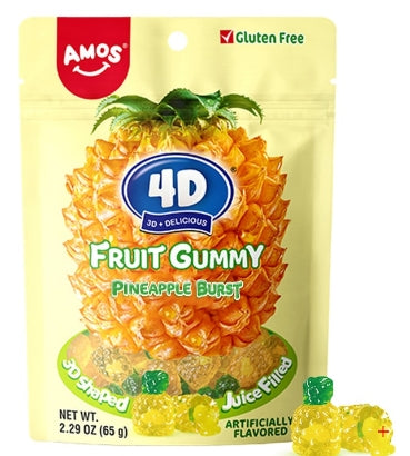 AMOS 4D Gummy Filled Fruit Candy