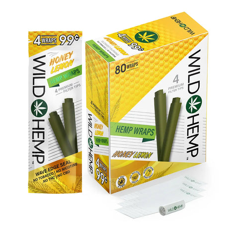 Wild Hemp 20Ct Honey Lemon Wraps 4 For $0.99