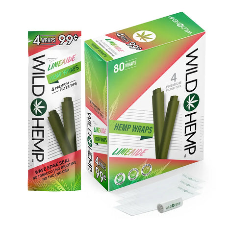 Wild Hemp 20Ct Limeaide Wraps 4 For $0.99
