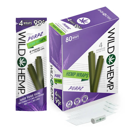 Wild Hemp 20Ct Purpz Wraps 4 For $0.99