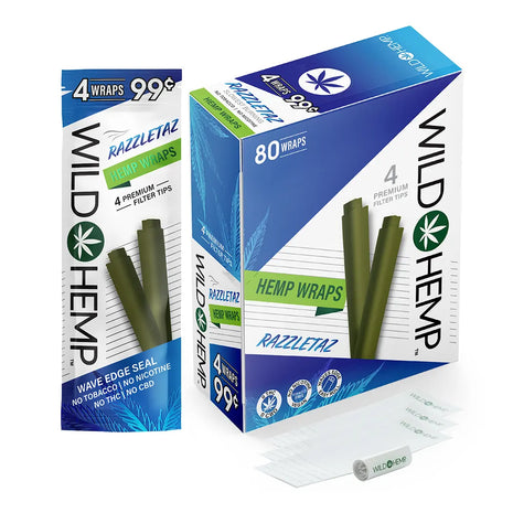 Wild Hemp 20Ct Razzletaz Wraps 4 For $0.99