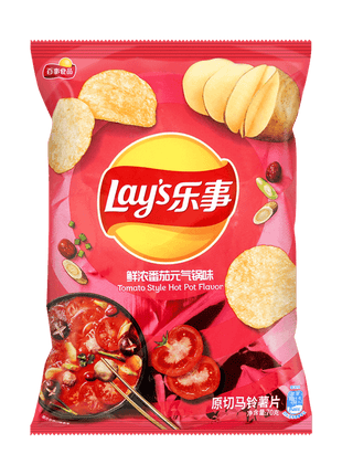 Tomato Hot Pot Potato Chips, 2.46oz