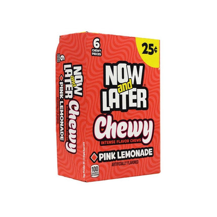 Now & Later 24-.93 Oz Chewy Pink Lemonade - SBCDISTRO