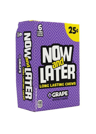 Now & Later 24-.93 Oz Grape - SBCDISTRO