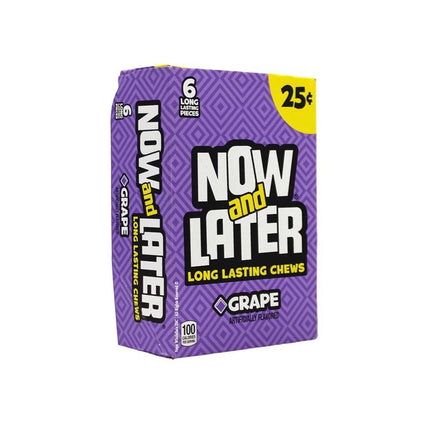 Now & Later 24-.93 Oz Grape - SBCDISTRO