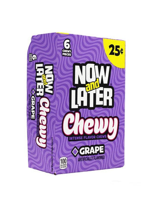 Now & Later 24-.93 Oz Soft Grape - SBCDISTRO