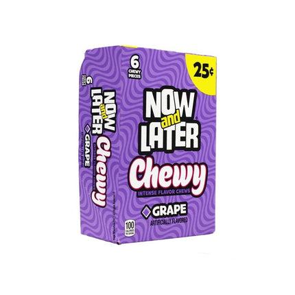 Now & Later 24-.93 Oz Soft Grape - SBCDISTRO