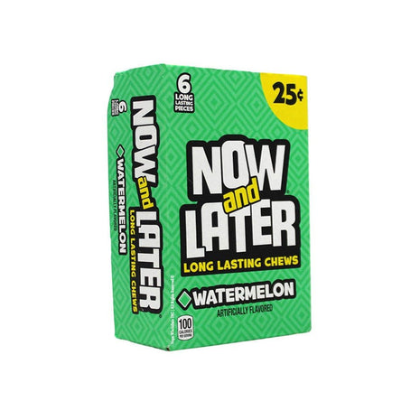 Now & Later 24-.93 Oz Watermelon - SBCDISTRO