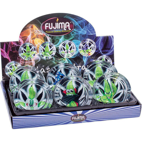 Round Glass Ashtray | 3.5" Glass Ashtray | SBCDISTRO