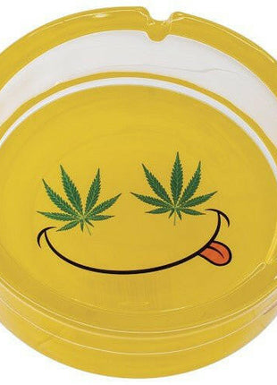 Leaf Glass Ashtray | Smiley Glass Ashtray | SBCDISTRO