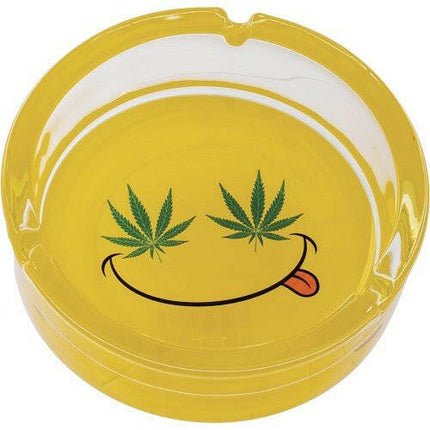 Leaf Glass Ashtray | Smiley Glass Ashtray | SBCDISTRO