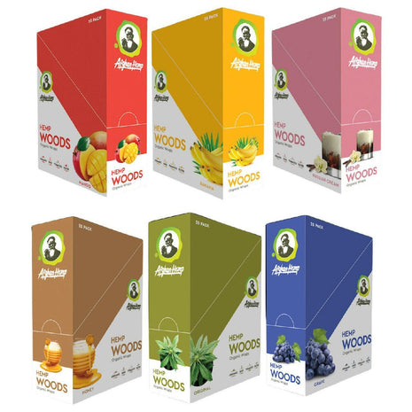 Afghan Hemp Wraps | Organic Wrap 25pk | SBCDISTRO