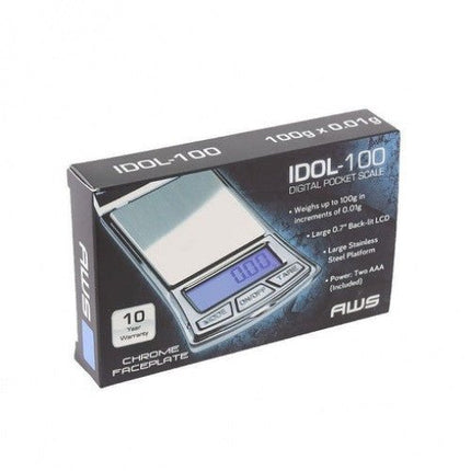 Aws Idol-100 Pocket Scale 100 X 0.01g Silver - SBCDISTRO