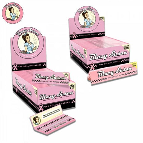Blazy Susan Pink Rolling Papers - SBCDISTRO