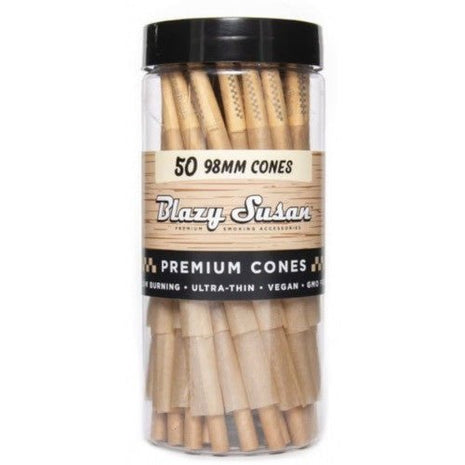 Blazy Susan Unbleached Cone 98mm - 50ct - SBCDISTRO