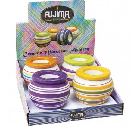 Ceramic Moroccan Ashtray 4ct/display - SBCDISTRO