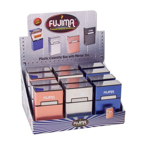 Fujima Cigarette Case Box With Aluminium Cover & Mirror King Size 12ct/display - SBCDISTRO