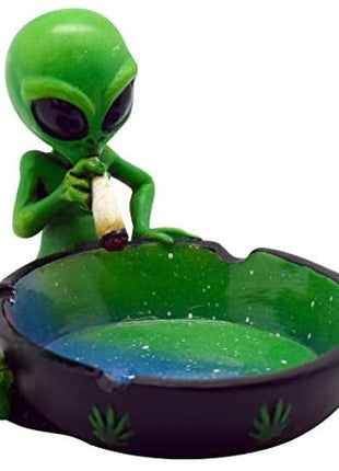 Fujima Green Alien Polystone Ashtray Single - SBCDISTRO